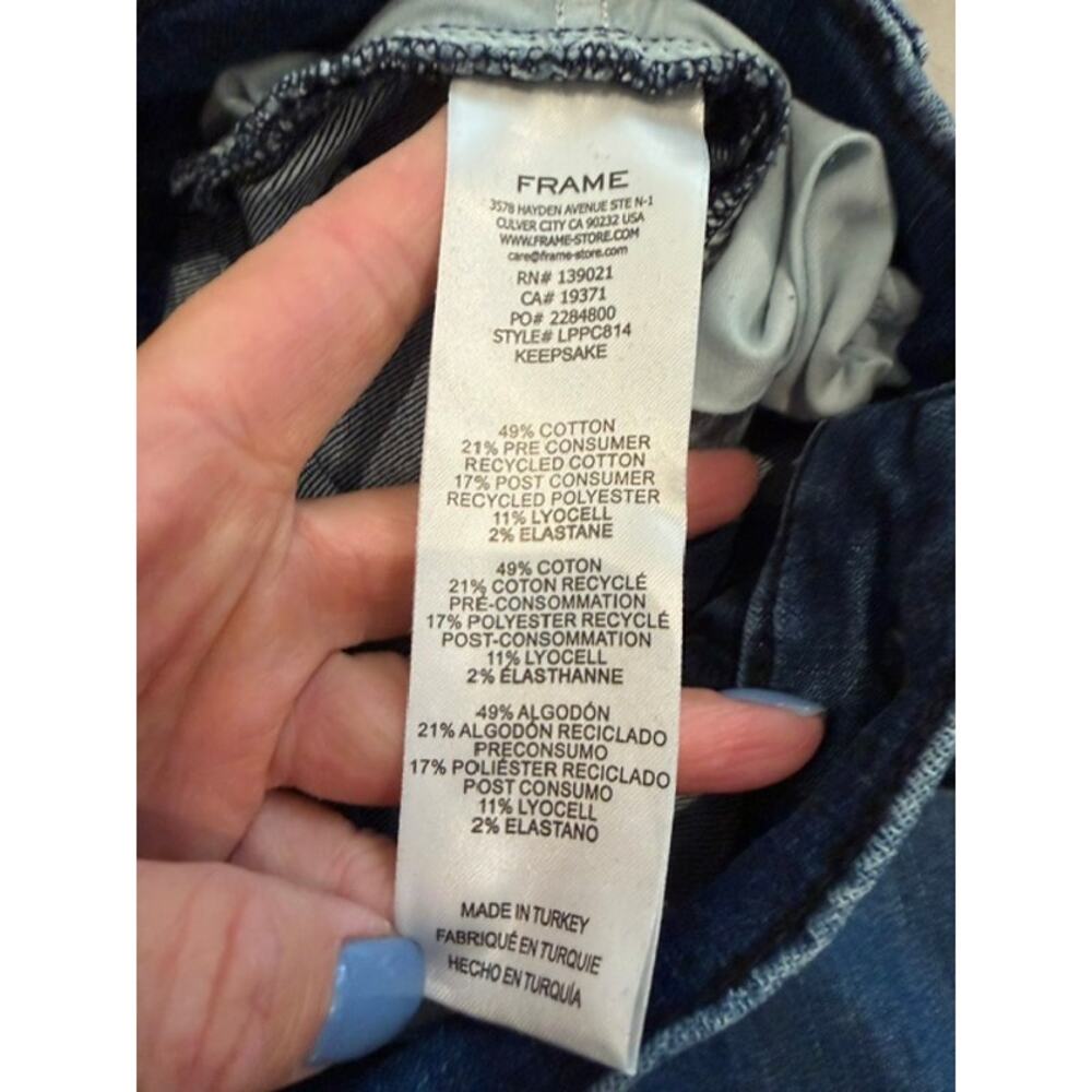 FRAME Le Palazzo Crop Wide Leg Jean in Keepsake Size: 29 - Picture 10 of 10